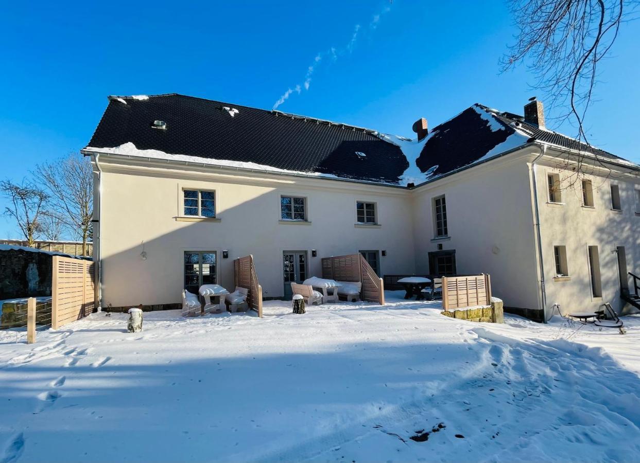Farmhouse Eckartsberg Im Zittauer Gebirge - Ferienwohnung Mit 2 Schlafzimmern, Terrasse Und Wallbox Mittelherwigsdorf Exterior photo